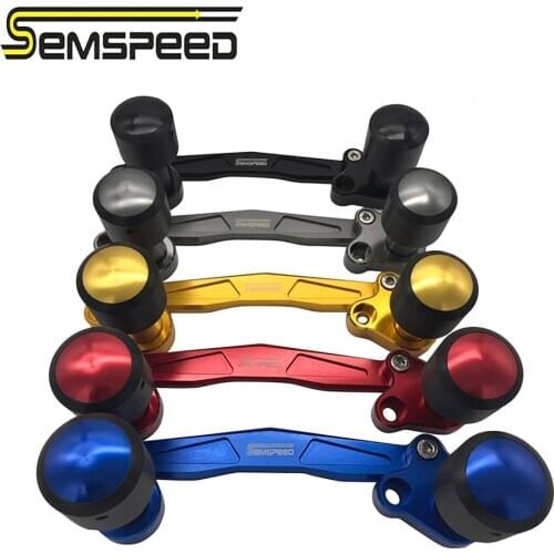 SEMSPEED No Logo Adjustable Crash Slider For Honda PCX 125 PCX 150 2021 Newest PCX125 150 Crash Pad Exhaust Sliders Protector
