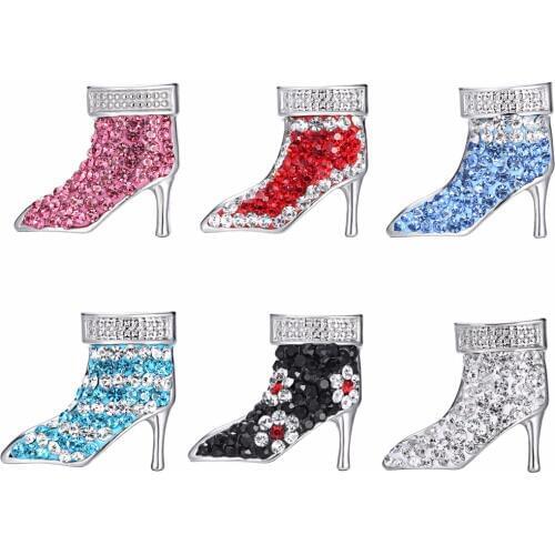 Wholesale 5PCS "High-heeled shoe" Snap Button Jewelry For Women High Quality Snap Button necklace&bracelet Diy Accessory LSSN020