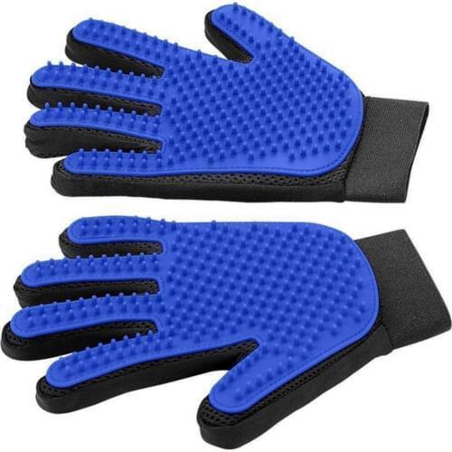 Silicone Pet Dog brush Glove Deshedding Gentle Efficient Pet Grooming Glove Dog Bath Cat cleaning Supplies Pet Glove Hair Remove