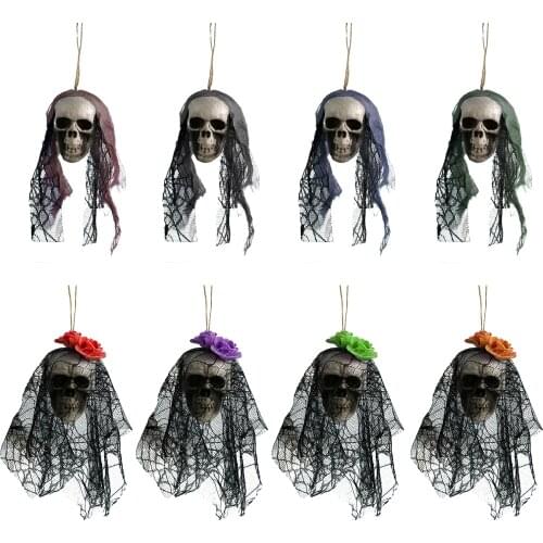 Halloween Hanging Pendant Halloween Skeleton Hanging Ghost Terror Foam Skull Ornament Horror Halloween Party Decor Scary Props