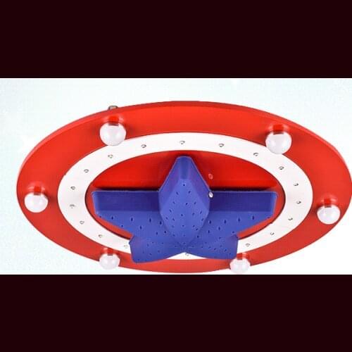 LED 110-220V Ceiling Lights America captain creative cartoon male girl children room bedroom absorb dome light Ceiling Lamps