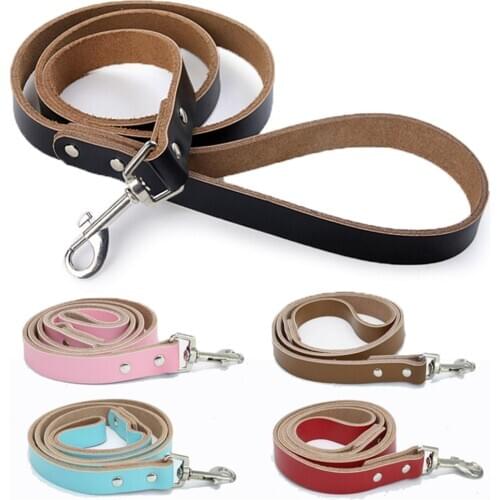 Genuine Cat Leather Harness Leash Lead Soft Hand Strap Solid Pet Traction Rope Matched Kitten Cat Collars Chihuahua