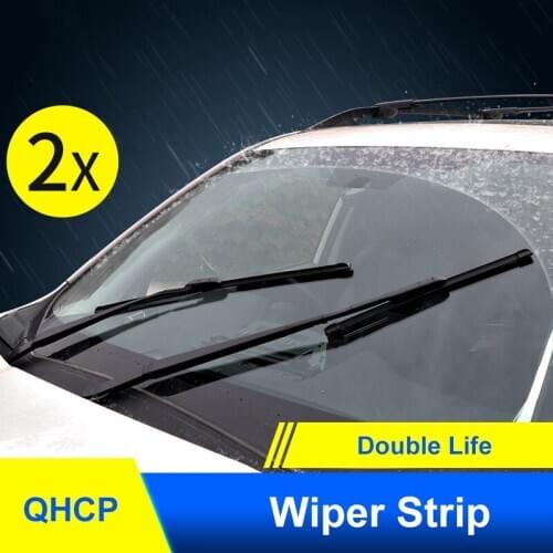 QHCP Car Windscreen Silicone Coating Windshield Wiper Strips For Subaru Forester2013-2018 2019-2021 Outback2015-2019 XV2018-2020