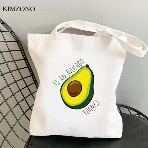 Avocado shopping bag jute bag bolsas de tela grocery eco tote bag string bolsas reutilizables cloth boodschappentas sac tissu