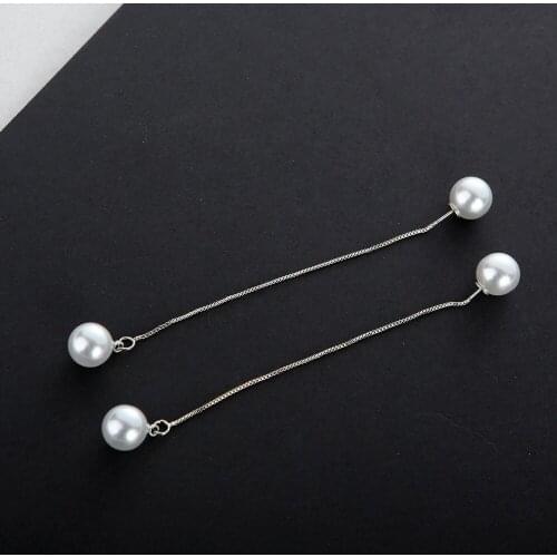 New Arrival Fashion Pearl Simulated-pearl Classic Water Drop Women Tassle Earrings Long Pendant Earrings