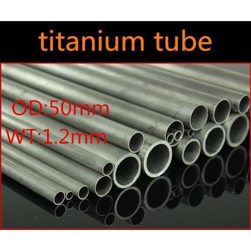 50mm OD 47.6mm ID ASTM GR2 titanium tube TA2 Industrial titanium tube Automobile exhaust modification Titanium Pipes