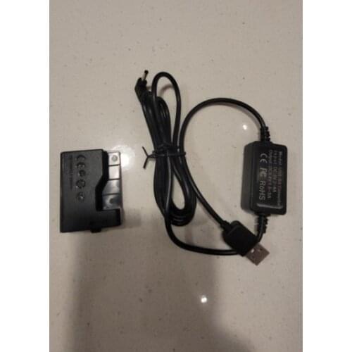 ACK-E10 5V USB Dummy Battery DC Coupler Adapter(Replacement for LP-E10) for Canon EOS Rebel T3/T5/T6/T7/T100