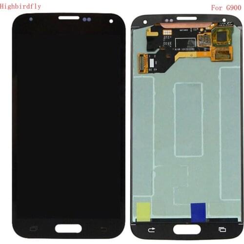 Amoled For Samsung Galaxy S5 G900 G900F SM-G900 G900M G900H Lcd Screen+display+Touch Glass Assembly Replacement Amoled
