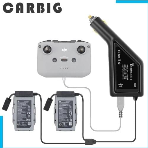 3 in 1 Car Charger For DJI Mavic Air 2 /2S Intelligent Battery Charging Hub Mavic Air 2/2S Car Connector USB Adapter Multi