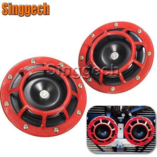 Car Red Electric Blast Tone Horn Kit For Ford Focus 2 3 1 Fiesta Mondeo Kuba Ecosport For Mini Cooper R56 R50 R53 F56 F55 R60