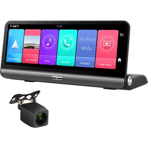2021 Newest 8 in 4G Android 8.1CAR DVR 2+32G with WIFI Dual Lens HD1080P Dashboard Car Video Recorder GPS Navigation