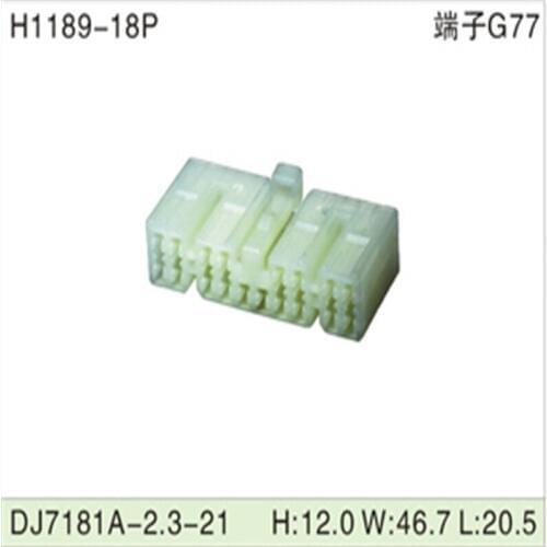 Free shipping 200pcs DJ7181A-2.3-21 18Pin 2.3mm AMP Car Electrical Wire Connectors for VW,BMW,Audi,Toyota,NISSAN AND other