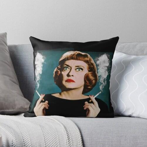 Bette Smoking Throw Pillow Cushion Cover Polyester throw pillows case on sofa home living room car seat decor 45x45cm