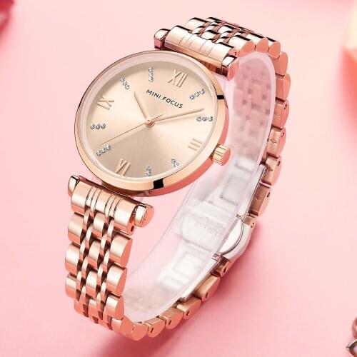 MINI FOCUS Fashion Business Watch Women Luxury Top Brand Simple Analog Quartz Watches Woman Waterproof Casual Wristwatch Lady