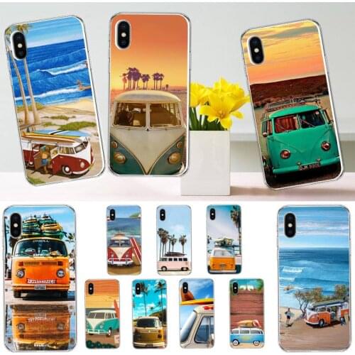 Combi Van Surf Phone Case for iPhone 11 12 mini pro XS MAX 8 7 6 6S Plus X 5S SE 2020 XR protective shell