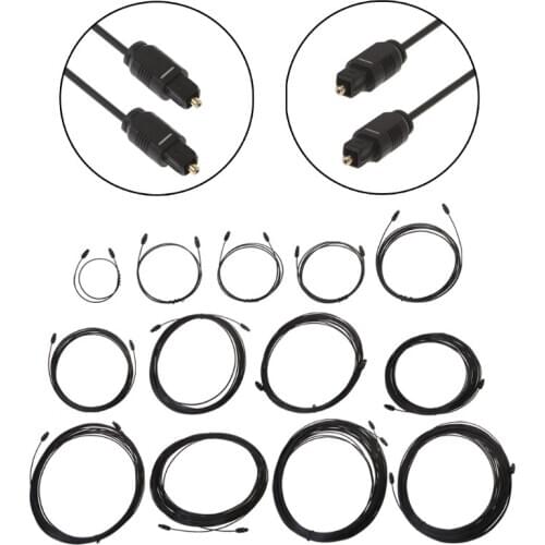 Digital Optical Audio Cable For Toslink SPDIF DVD CD 0.5m 1m 1.5m 1.8m 3m 5m 8m 10m 12m 15m 20m 25m 30m