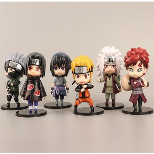 Ninja Figure Anime Sasuke Kakashi Doll Collection Childrens Toys Trendy Play Cake Decoration Birthday Christmas Gift ActionDoll