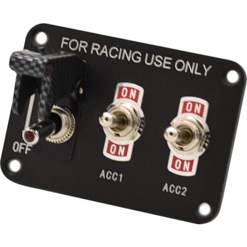 Jtron car switch panel 12V 3 in 1 toggle switch 20A 2 momentary toggle ON-OFF-ON +1 latching toggle button for RV boat yart