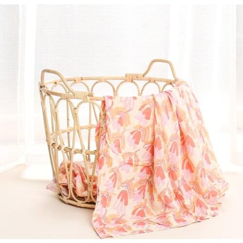 Kangobaby New Arrival Fashion Baby Muslin Swaddle Blanket Nursing Cover Playing Mat Diaper Wrap Bamboo Cotton120x120cm