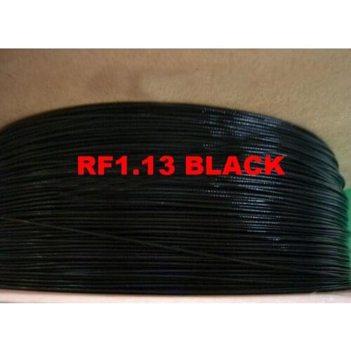 Free shipping 10m RG1.13 Coaxial Cable WIFI antenna extension cable OD 1.13mm 50ohm RF1.13 black grey