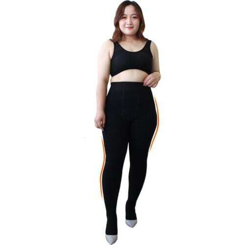 Hot 300g Thick Velvet Winter 40-100kg Plus Size Black Warm Women Pantyhose Tights Seamless rajstopy Medias De Mujer Collant 608