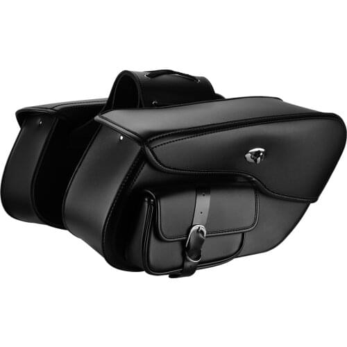 For MT09 MT07 Leather Side Luggage Bag For BMW R1200GS F800GS Motorcycle Saddlebag Waterproof F650GS K 1200 S K 1600 GTL R 1250