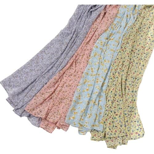 80 Colors Floral Chiffon Muslim Hijabs Shawls 2021 Fashion Newest Headscarf Large Size Head Wraps Turbans Foulard 1PC Retail