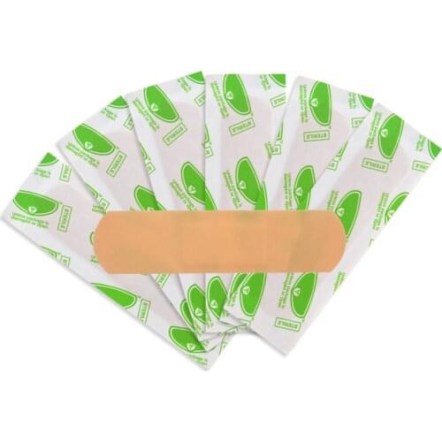 Free shipping 100PCs Waterproof Breathable Band Aid Hemostasis Adhesive Bandages First Aid Emergency Kit For Children Unisex