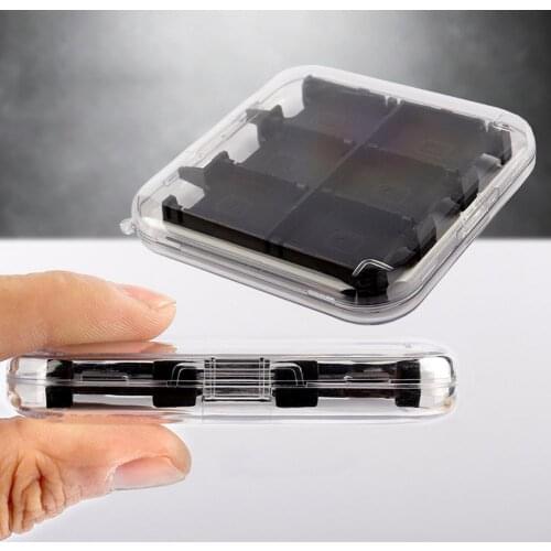 Transparent Game Card Case For Nintendo Switch 12 Game Cartridges Holder Clear Switch Game Storage Box Hard Protective PC Shell