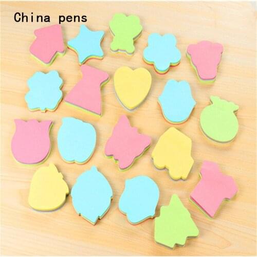 Various shapes 100 sheets Self Adhesive Memo Pad Sticky school office Notes Bookmark Sticker Paper Self-Stick Notes Notebook