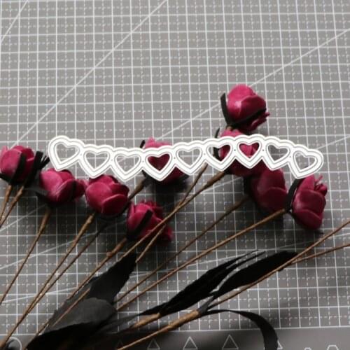 Wavy Heart Frame Metal Cutting Dies Stencil Scrapbooking Photo Album Card Paper Embossing Craft DIY