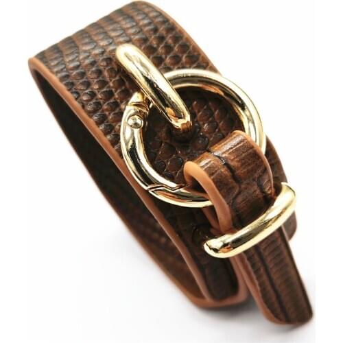 Briwn Red Black Snake Geometric Girl Trendy Fashion Leopard Print Leather Bracelets Women Vintage Bangle Female Wedding Jewelry