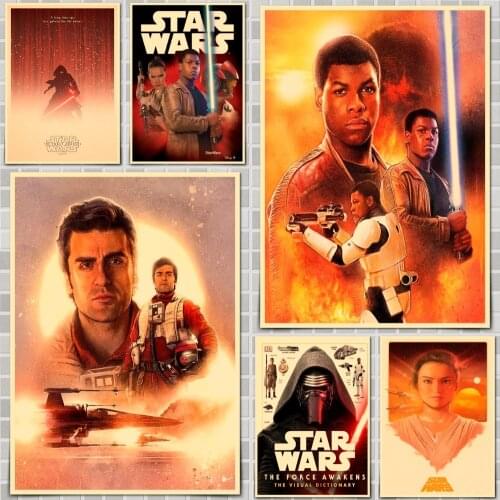 Star Wars The Clone Wars Season 2 Movie Poster Wall Stickers For Home Room Bar Decor Art