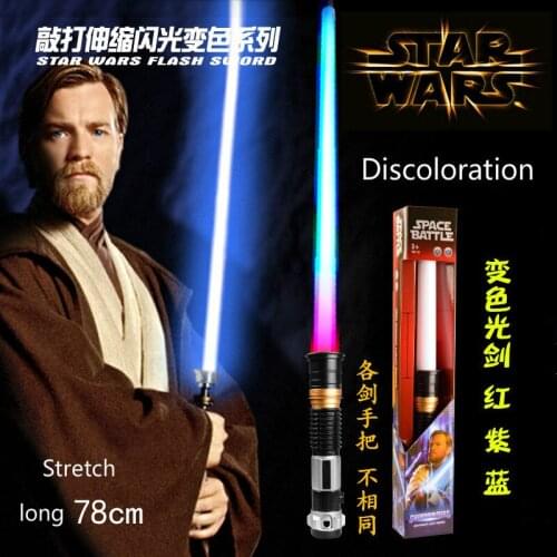 Star Wars Kyloren Force Awakening Electricity Scalable Laser Sword Glow Sound Lightsaber Toy Holiday Gift For Children 78cm