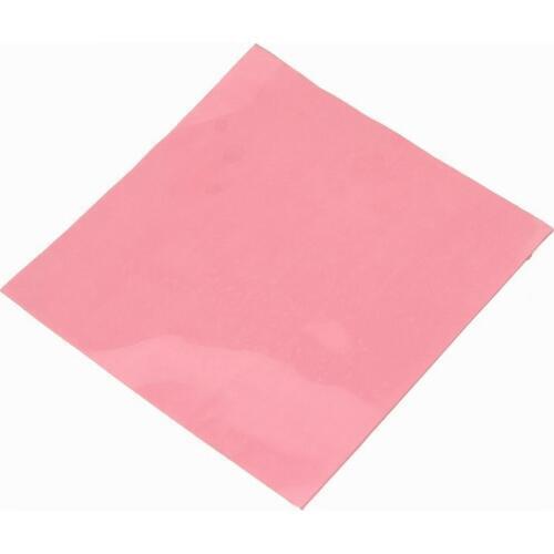 1 Piece Gdstime 100mm x 1mm Thermal Conductive Silicone Pad Laptop GPU CPU Heatsink Cooling Pink 100*100*1mm 10*10cm