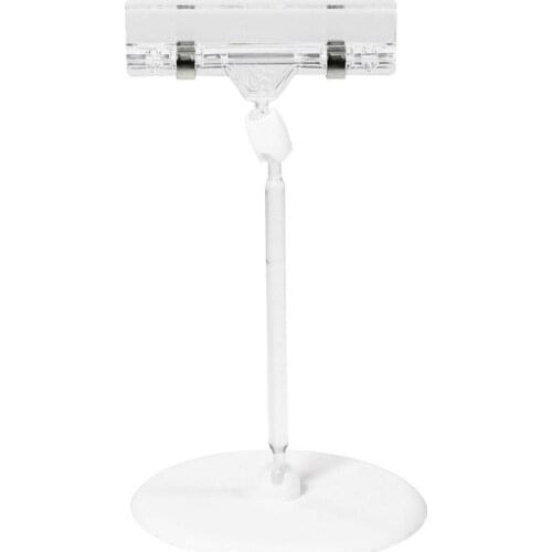 1pcs Transparent Plastic Clips Pop Display Holder Supermarket Price Clamp Advertising Folder