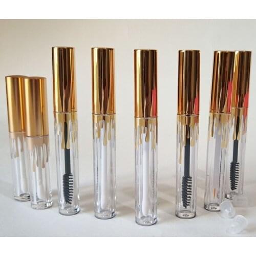 2.5ml 4ml Lip Gloss Tubes Mascara Eyeliner Lipstick Tubes Empty Lipgloss Tube Packaging Liquid Refillable Cosmetics Containers