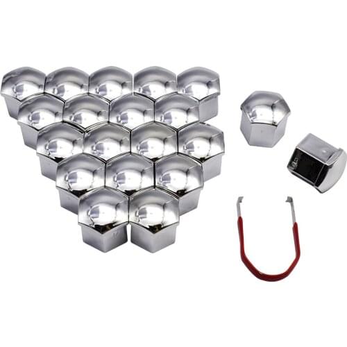 17mm 19mm 21mm Anti-Rust Auto Hub Screw Cover Car Tyre Nut Bolt Exterior Decoration Car Wheel Nut Caps Protection Caps 20 Pieces