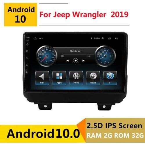 2G RAM Android car stereo for Jeep Wrangler 4 JL 2018 2019 radio navigation GPS Multimedia Player headunit