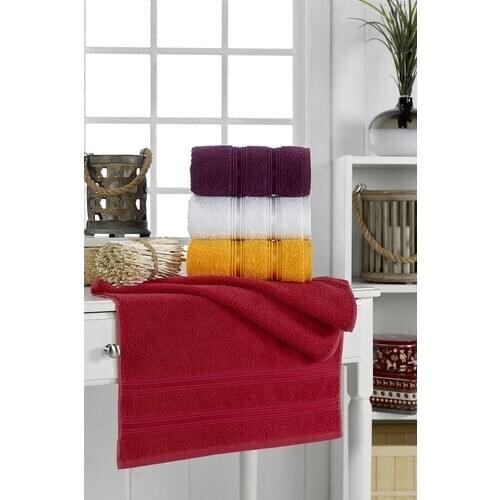 Bemucci Textile Cotton 50x90 cm 4'lü Hand Towel Set-Sandor