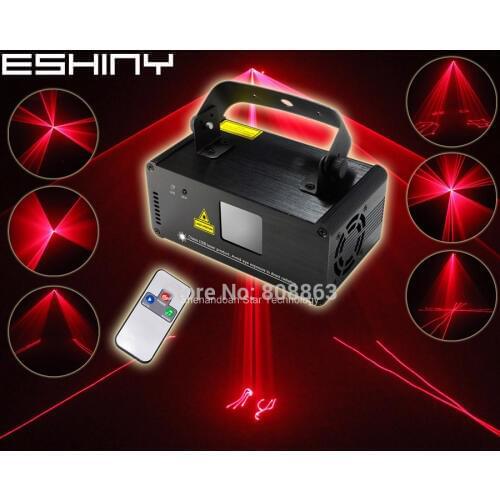 ESHINY Red 100 Line Scan Beam Party Laser Light DJ Disco Party Xmas DMX512 Remote Digital Display Stage Lighting Light B108N7