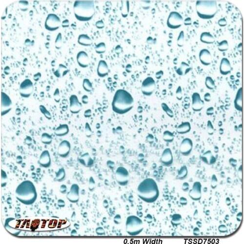 Aqua Print Film Hydrographic Film 0.5m*20m TSSD7503 Water Drop Design 3d Aqua Water Transfer Printing Film