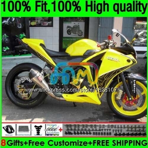 Injection For HONDA CBR250 R CBR250R MC41 Light yellow 11 12 13 14 15 162BS.31 CBR 250R 250 R 2011 2012 2013 2014 2015 Fairings