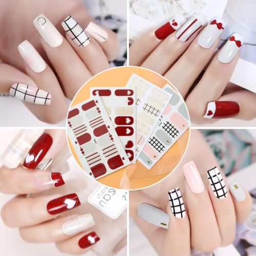 NAILCO Fashion Fresh Style Nail Stickers DIY Nail Gel Polish Decals For Manicure New Design Manicuring Decorating Tip
