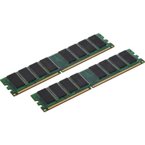 2x1GB PC3200 non-ECC DDR 400MHz High Density MEMORY 184-pin DIMM RAM