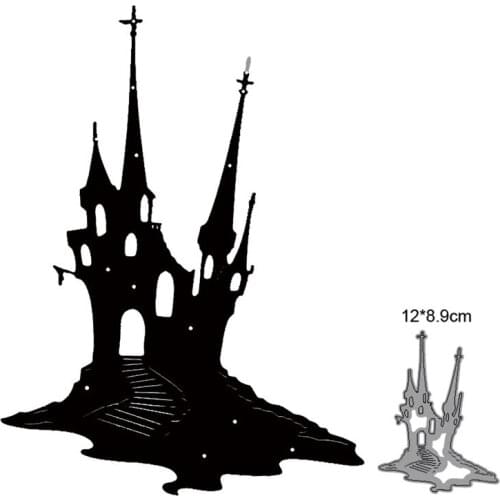 Halloween Castle Metal Cutting Dies Stencils For DIY Scrapbooking Decoration Embossing Die Cut Handcraft Dies Cutting Craft Dies