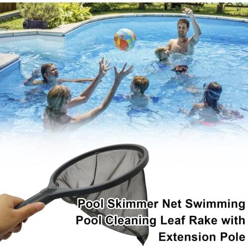Swimming pool Clean Net skimmer clean pool cleaning accessories with extension rod used in spa pools