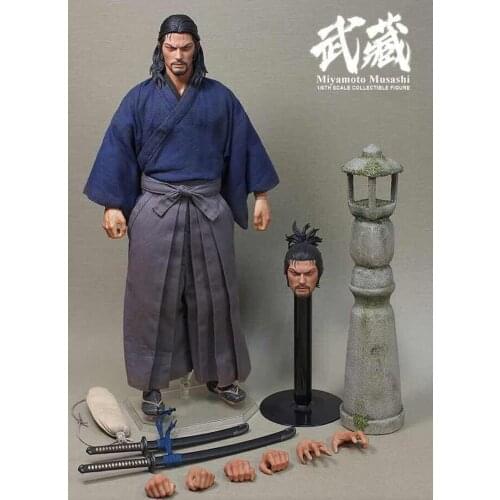 Eleven X kai studio 1/6 Japanese ronin Samurai Miyamoto Musashi Action Figure Toys