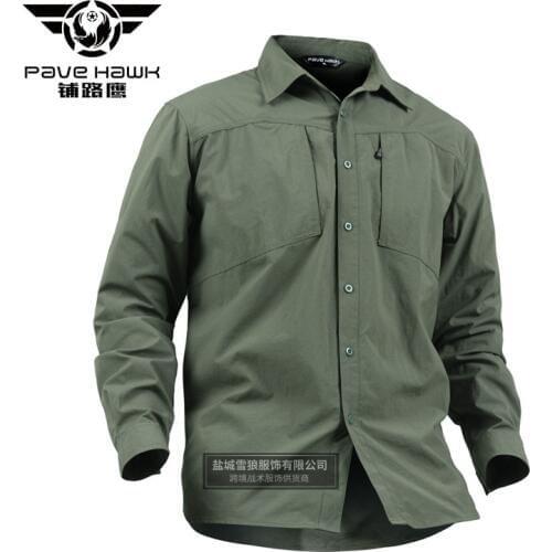 Wholesale Outdoor high quality Quick-drying military desert shirt commando tactical military enthusiasts Zipper pocket shirts