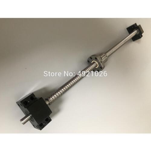 RM/SFU2010 Ballscrew Kit L 1100 1200 1500 mm end machined with nut & BK/BF15 Support for CNC router machine